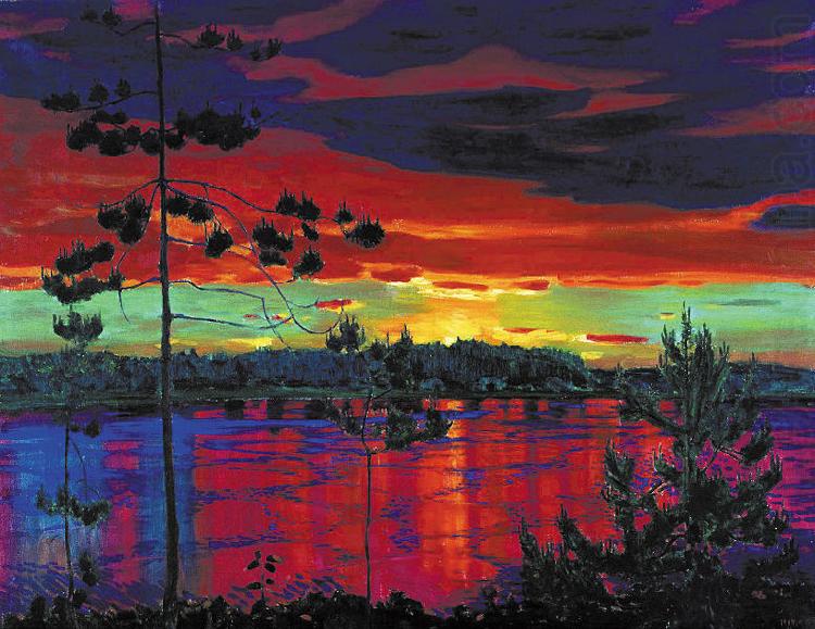 Nikifor Krylov Rylov Sunset china oil painting image